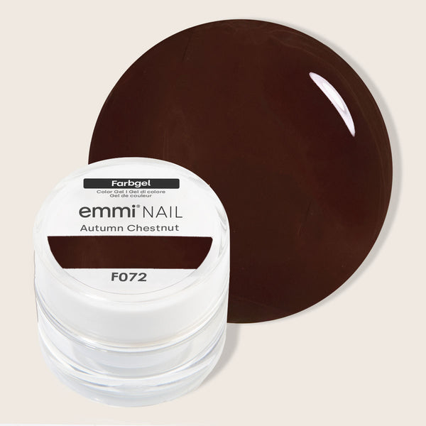Gel de couleur Emmi pour ongles Châtain d'automne 5 ml -F072-