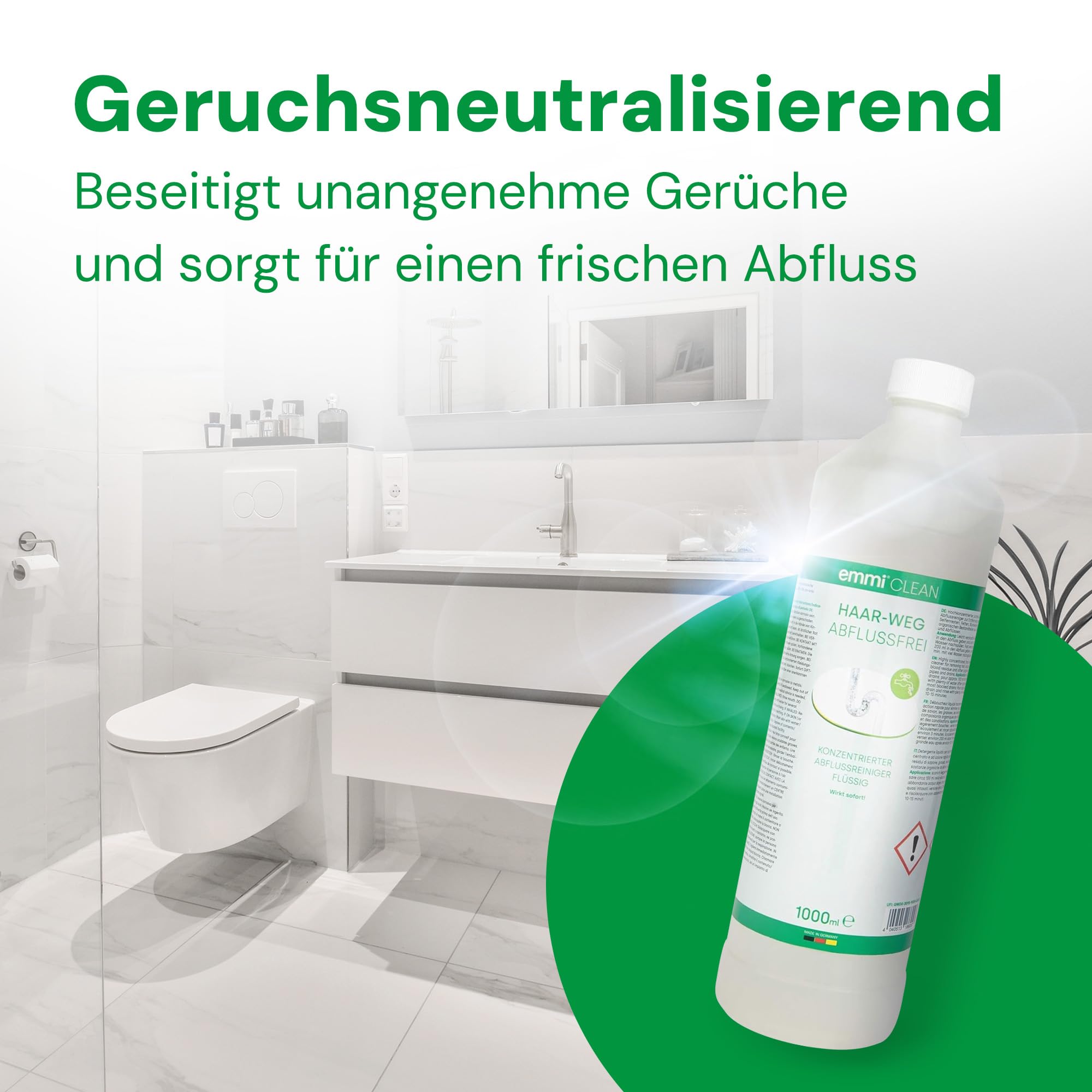 emmi-Clean Hair-Away Drain Cleaner 1000ml 