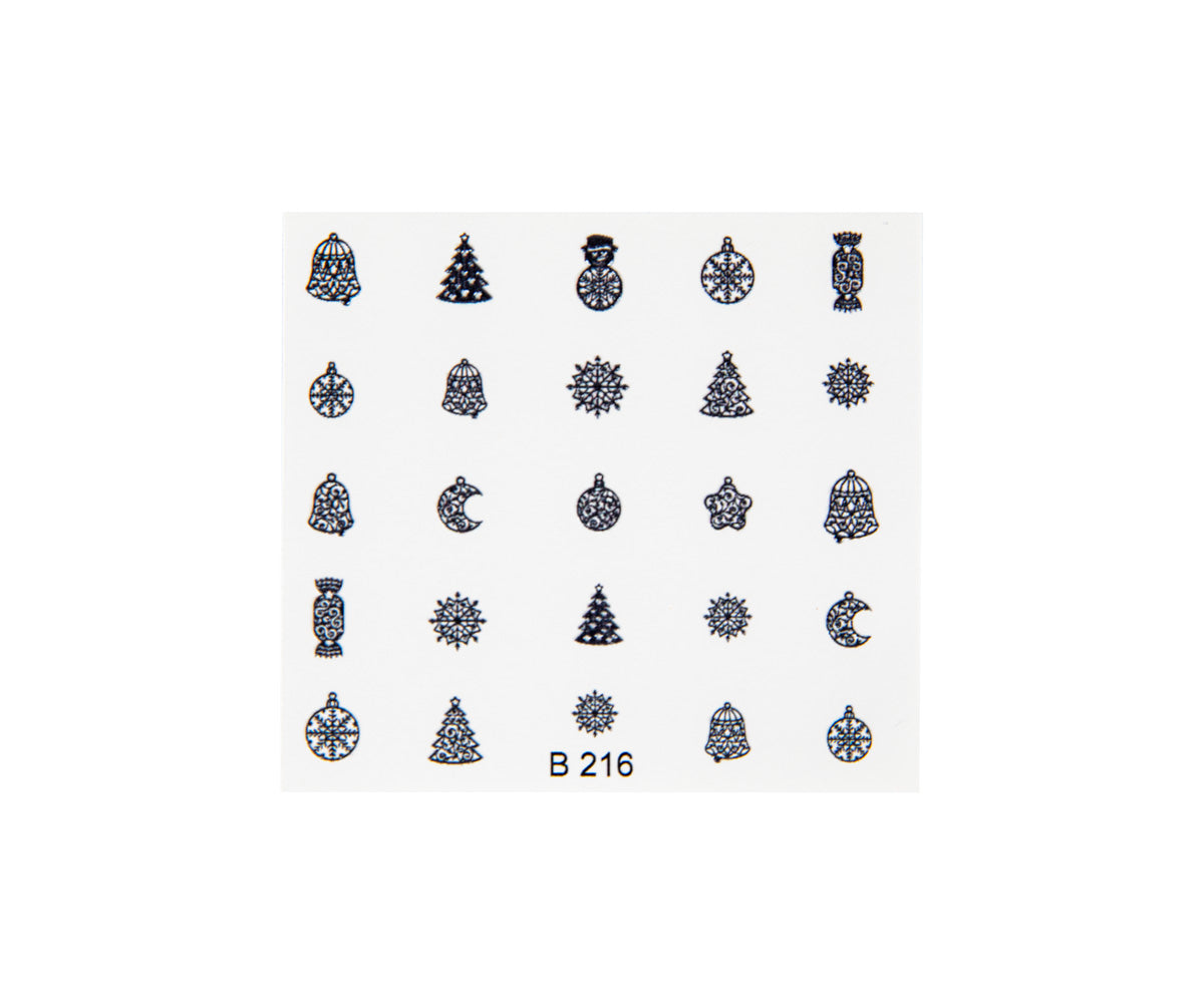 Nailsticker 3D Vintage Christmas