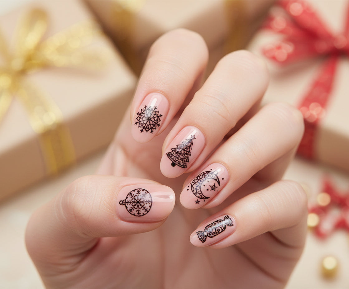 Nailsticker 3D Vintage Christmas