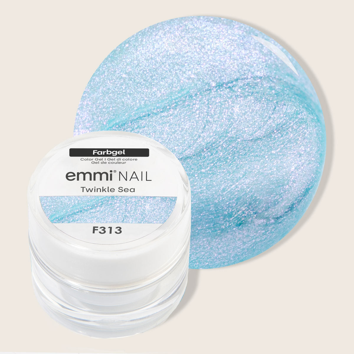 Emmi-Nail Farbgel Twinkle Sea -F313-