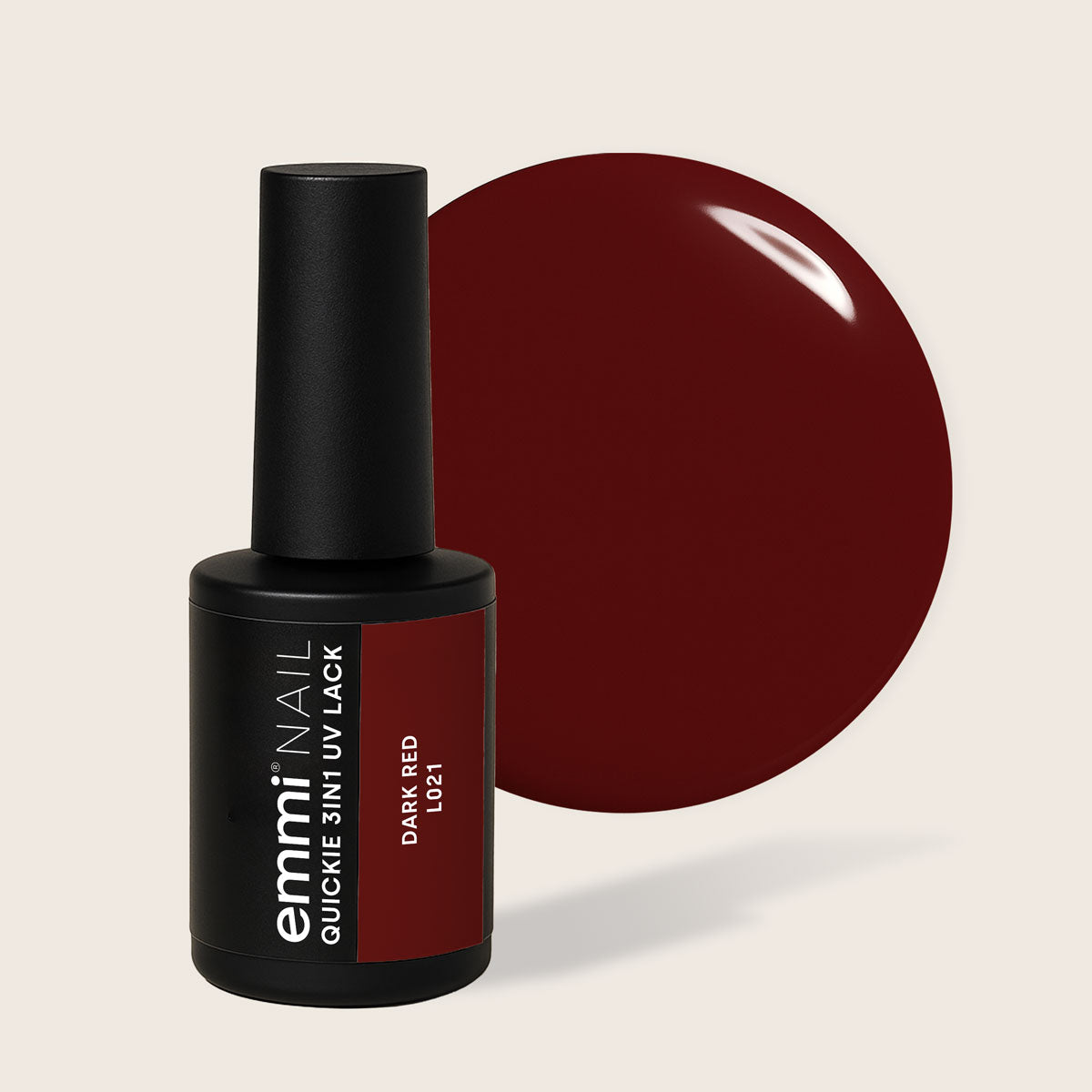 Emmi-Nail Quickie Rouge Foncé 3en1 -L021- 