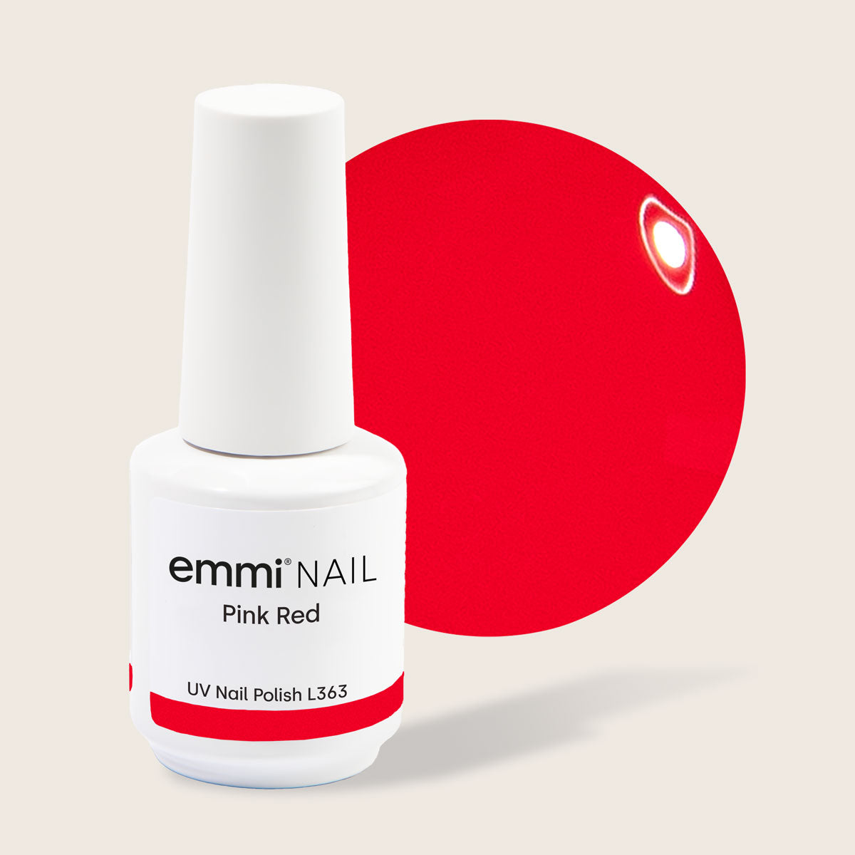Shellac UV Polish Pink Red 15ml -L363-