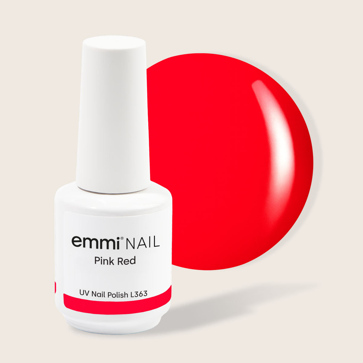 Shellac UV Polish Pink Red 15ml -L363- 