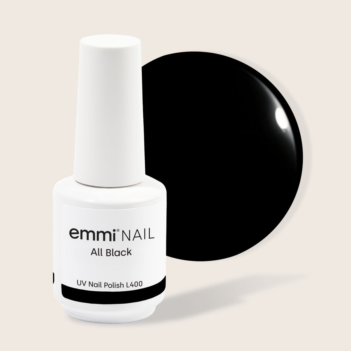 Vernis UV Shellac All Black 15 ml -L400- 
