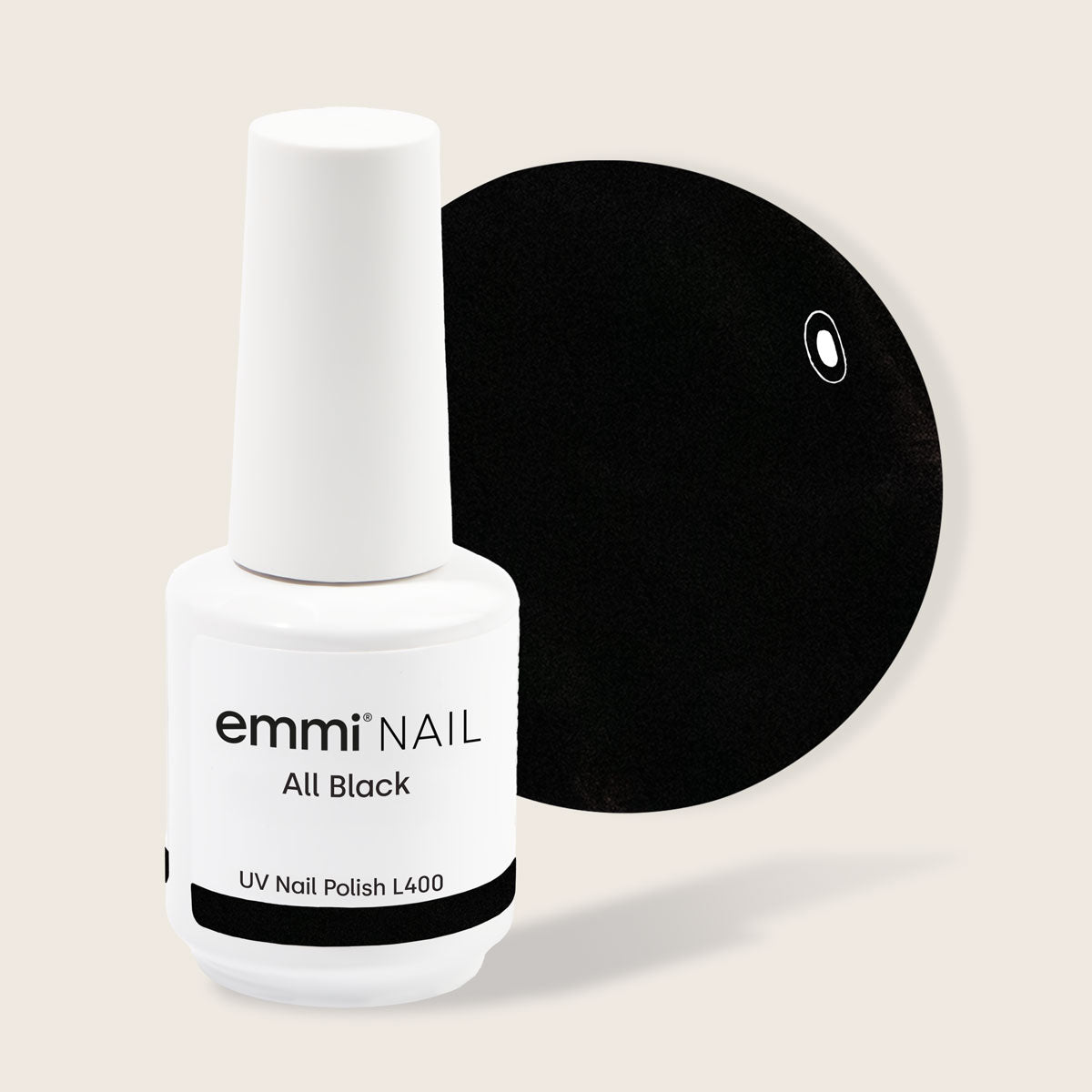 Shellac UV Polish All Black 15ml -L400-
