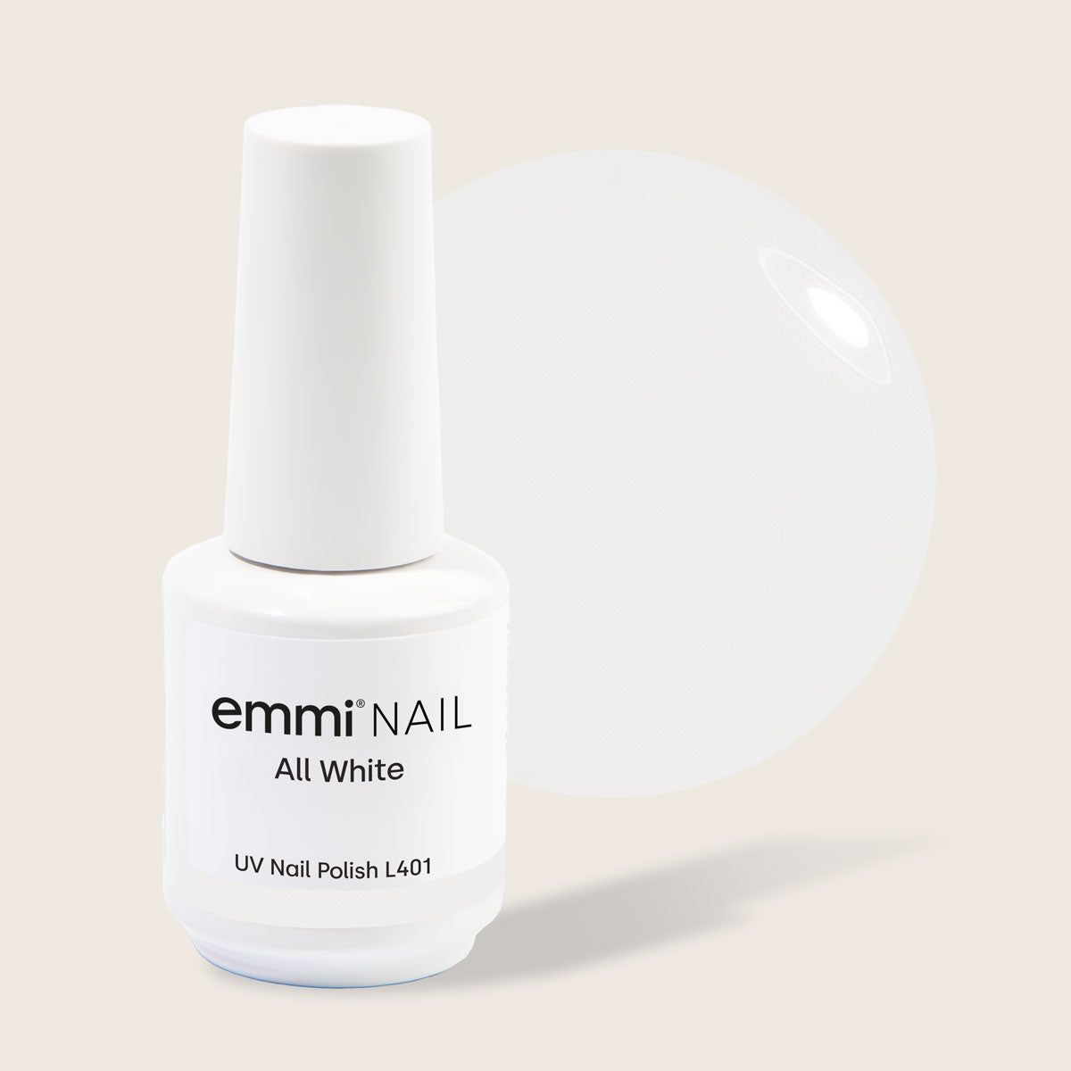 Shellac UV Polish All White 15ml -L401- 
