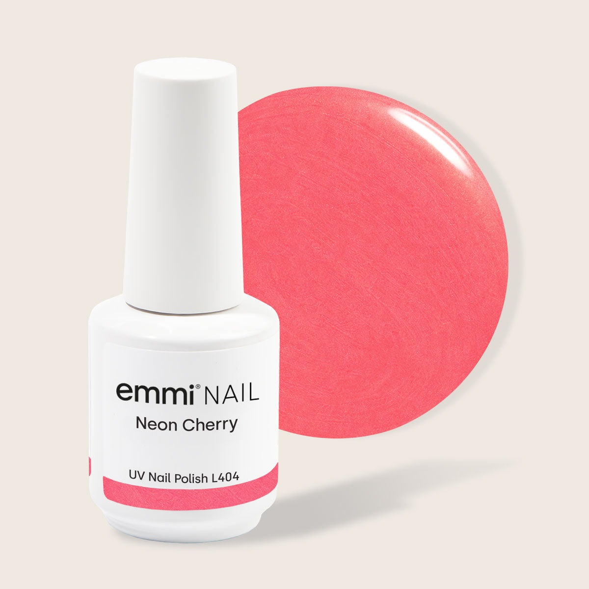 Vernis UV Shellac Cerise Néon 15 ml -L404- 