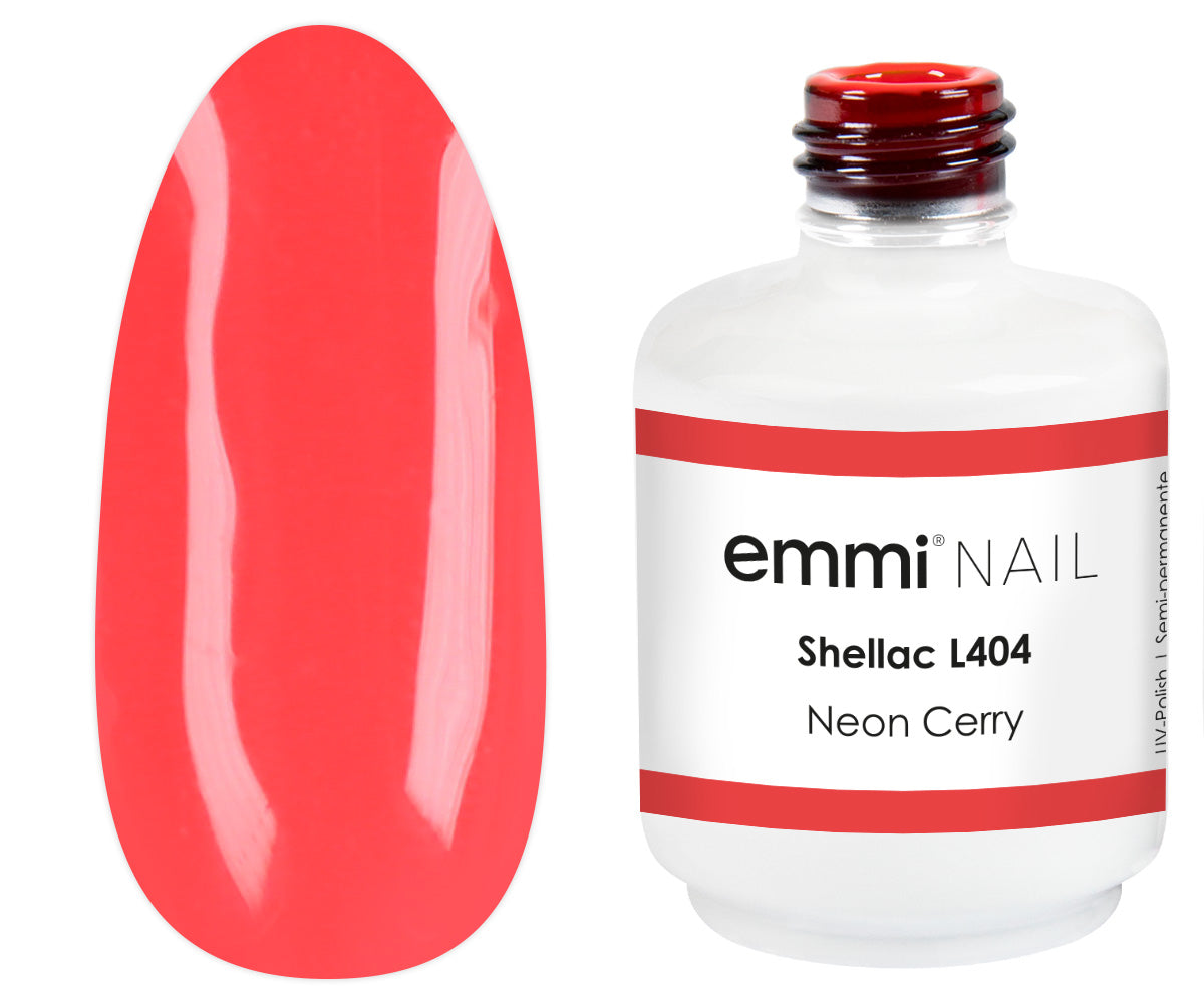Shellac UV Polish Neon Cherry 15ml -L404-