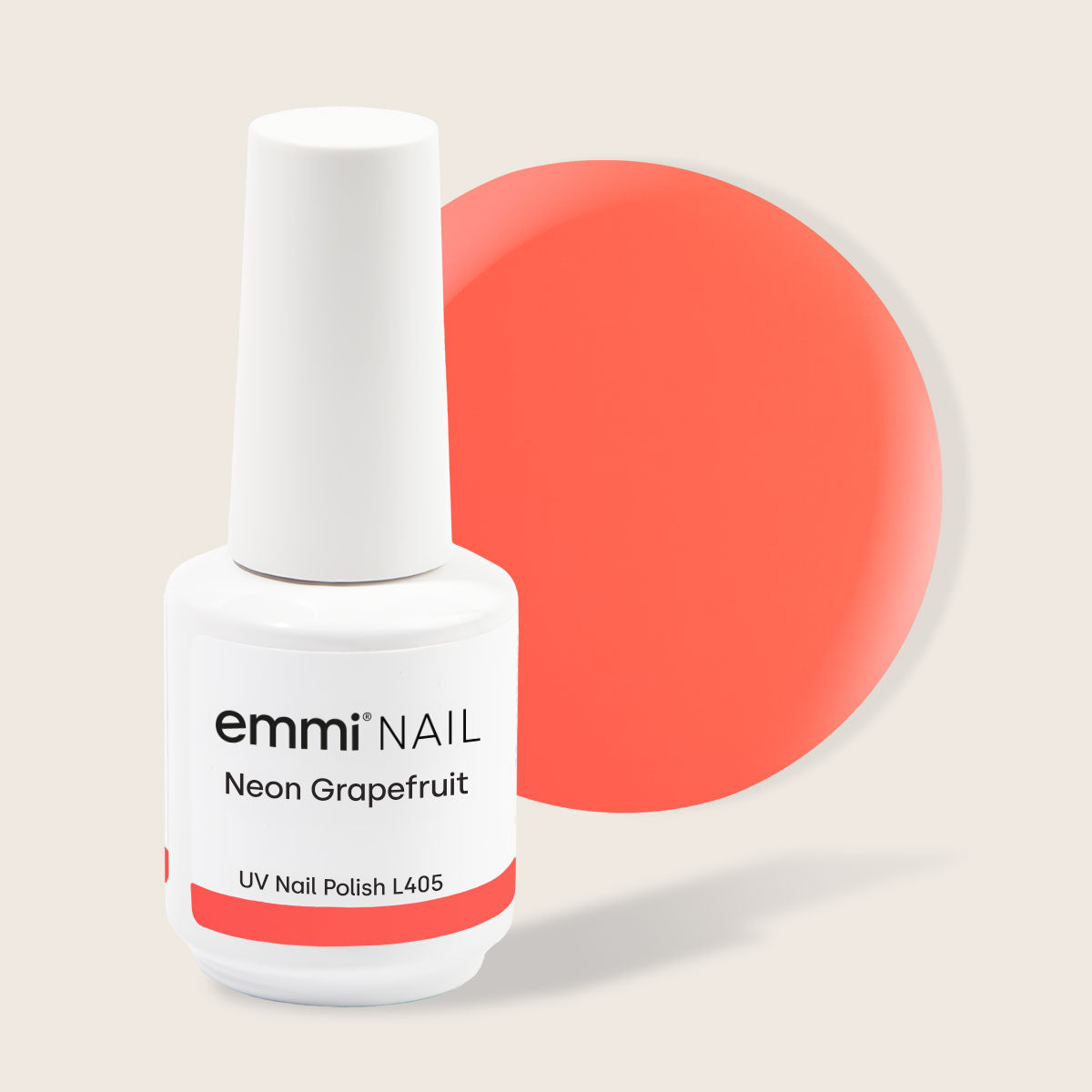 Vernis UV Shellac Pamplemousse Néon 15 ml -L405- 