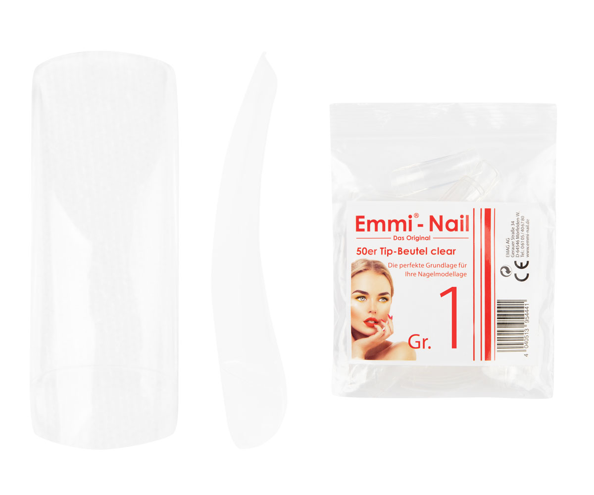Tip-Beutel Clear 50St., Gr. 1