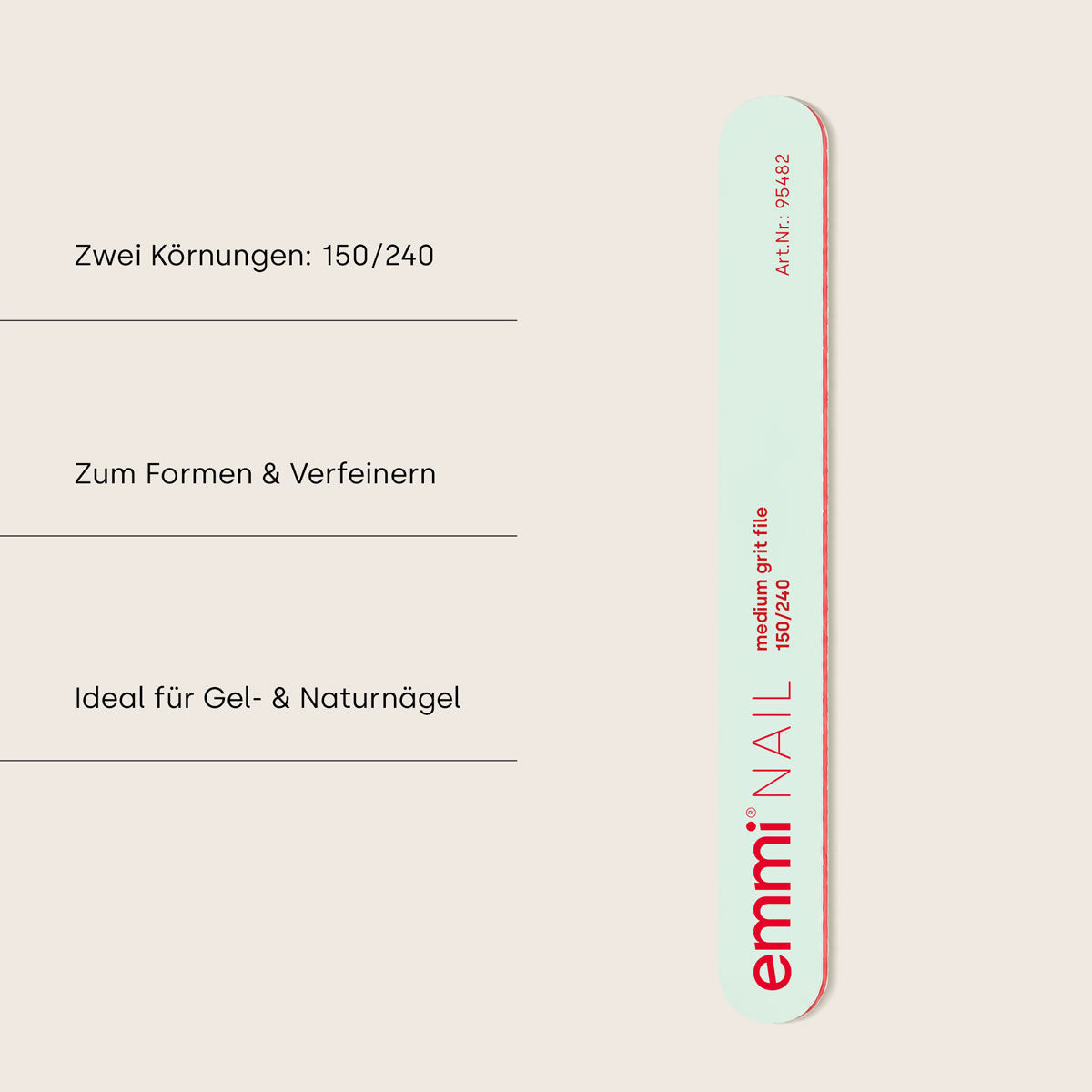Professional file medium grit file 150/240