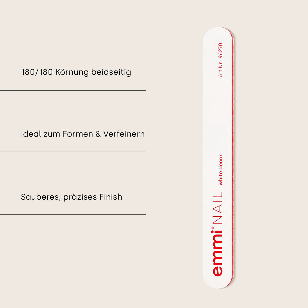 Profi-Feile white decor 180/180