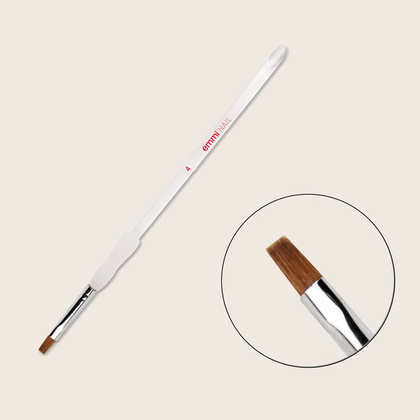 Emmi-Nail Gel Brush Size 4 ergonomic 100% real hair