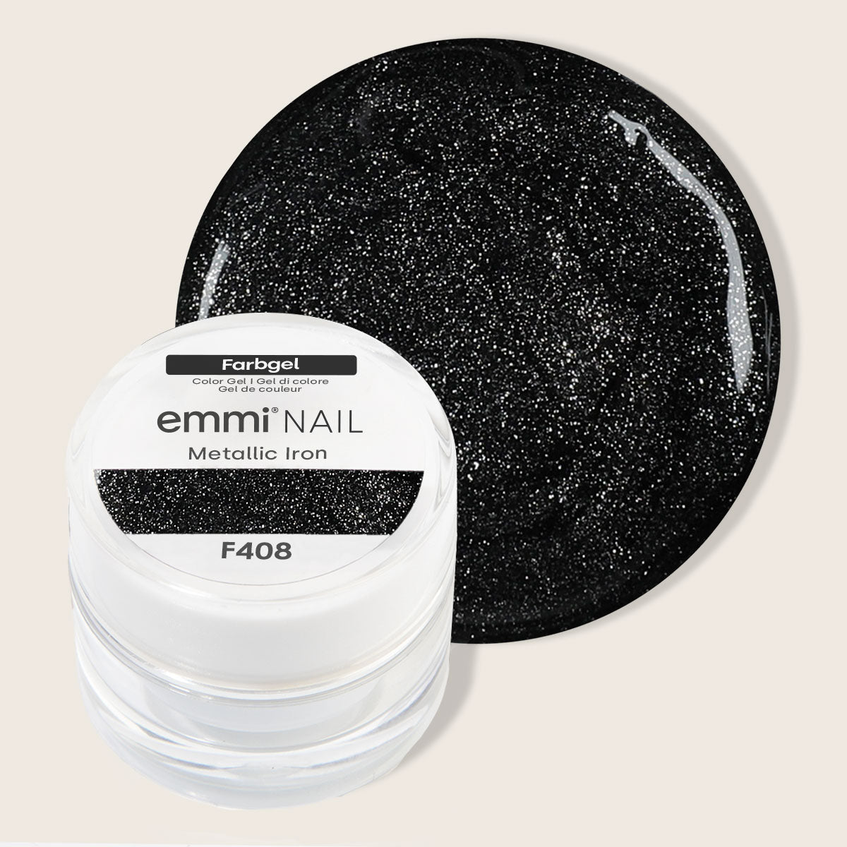 Emmi-Nail Farbgel Metallic Iron -F408-