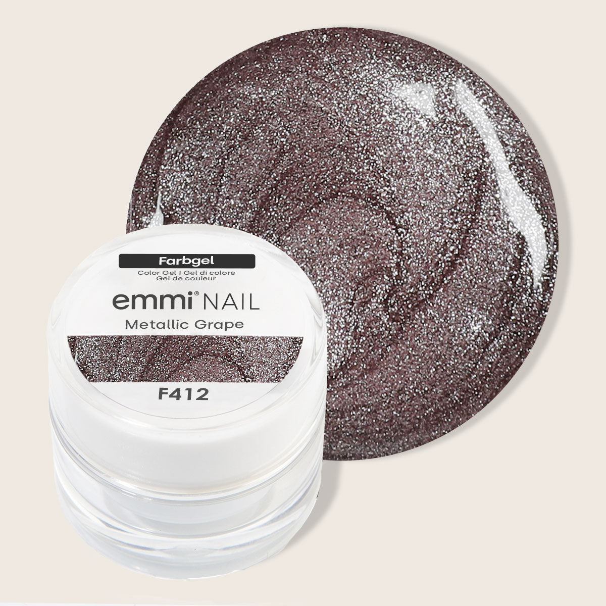Emmi-Nail Farbgel Metallic Grape -F412-