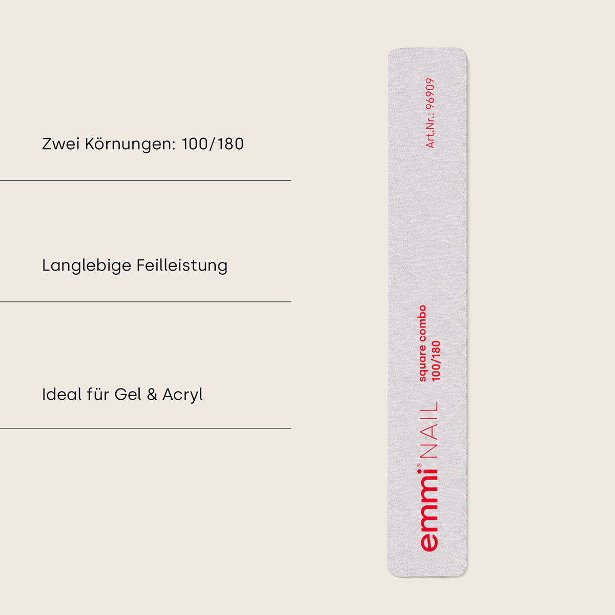 Rechteckfeile long life 100/180