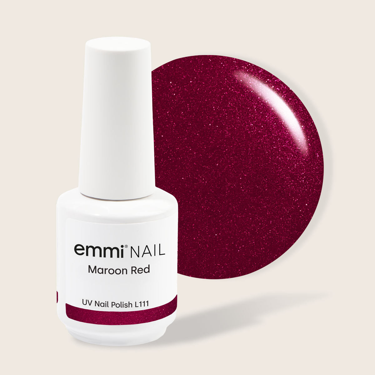Shellac UV Polish Maroon Red 15ml -L111-