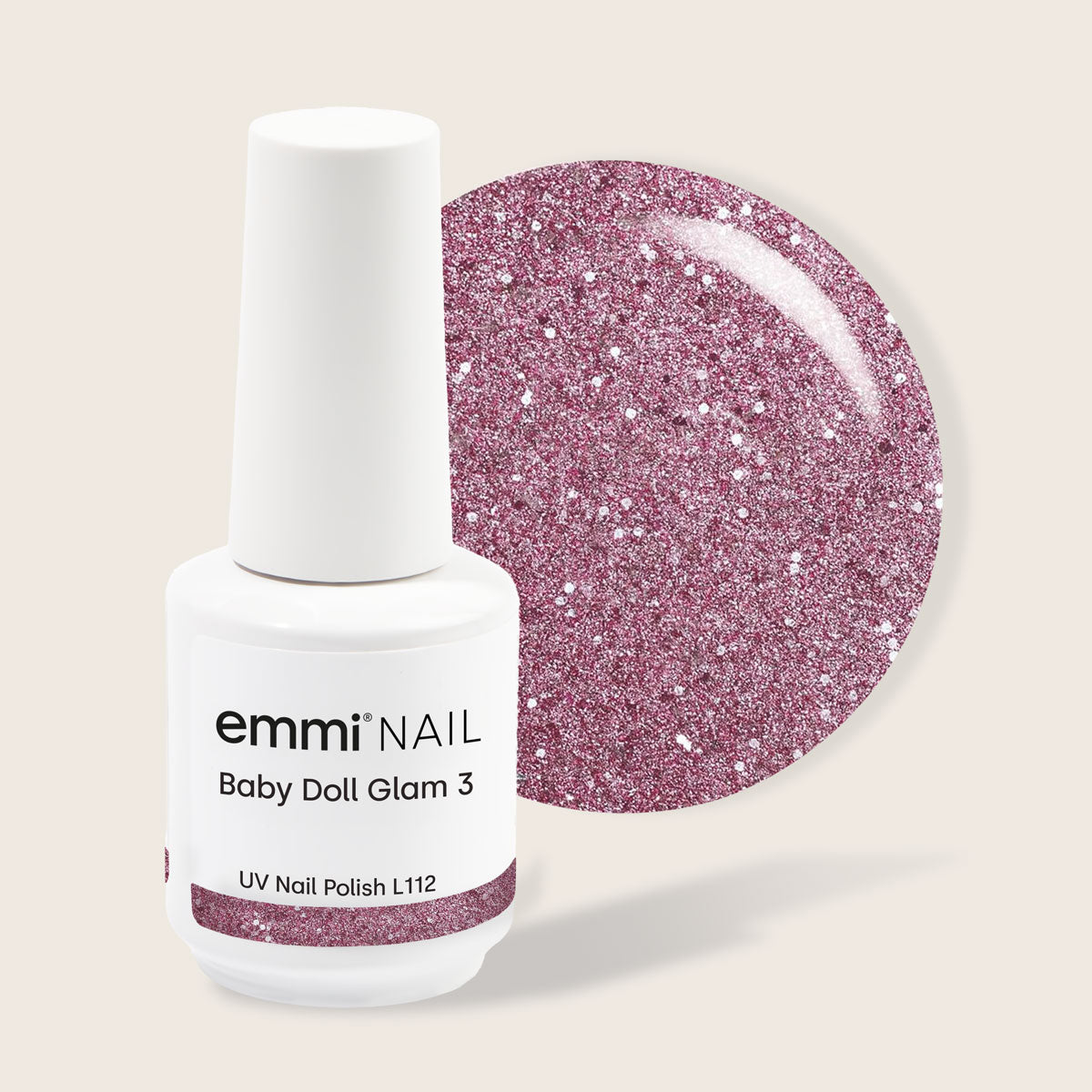 Shellac UV Polish Baby Doll Glam 3 15ml -L112-