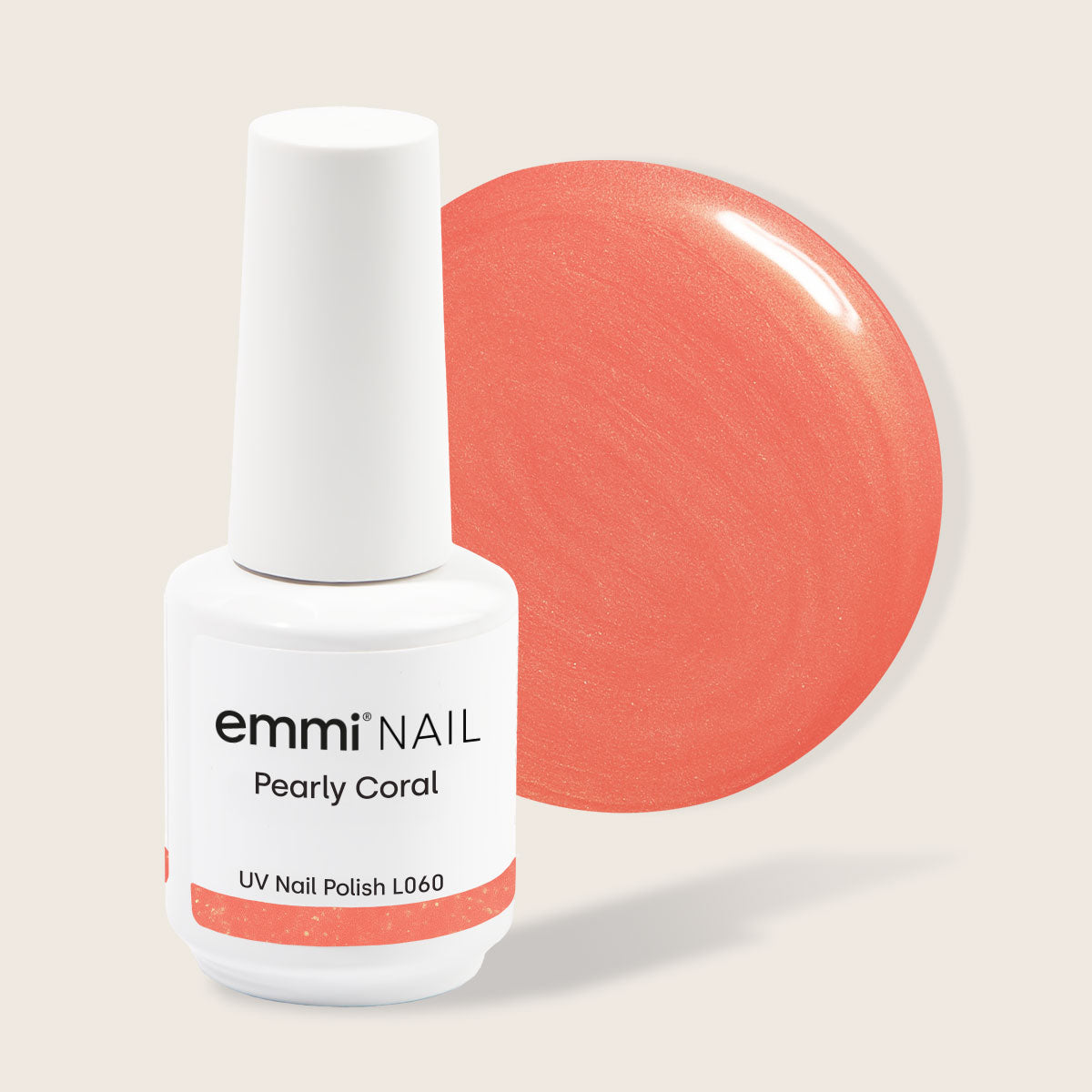 Shellac UV Polish Pearly Coral 15ml -L060-
