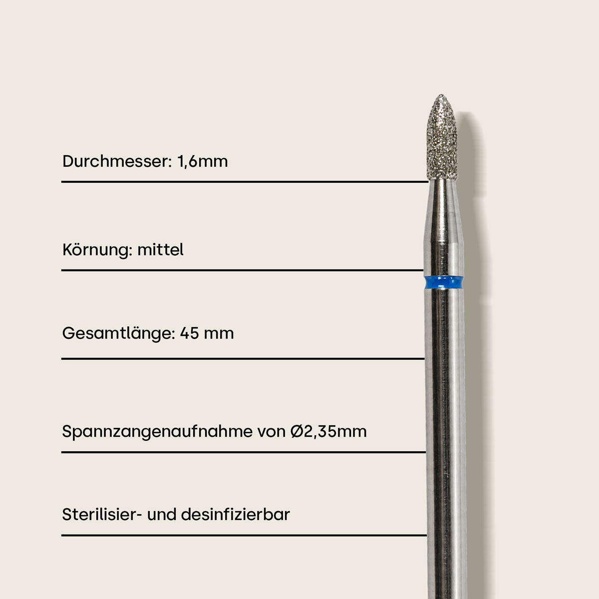 Emmi-Nail Diamant Bit Flamme *medium*