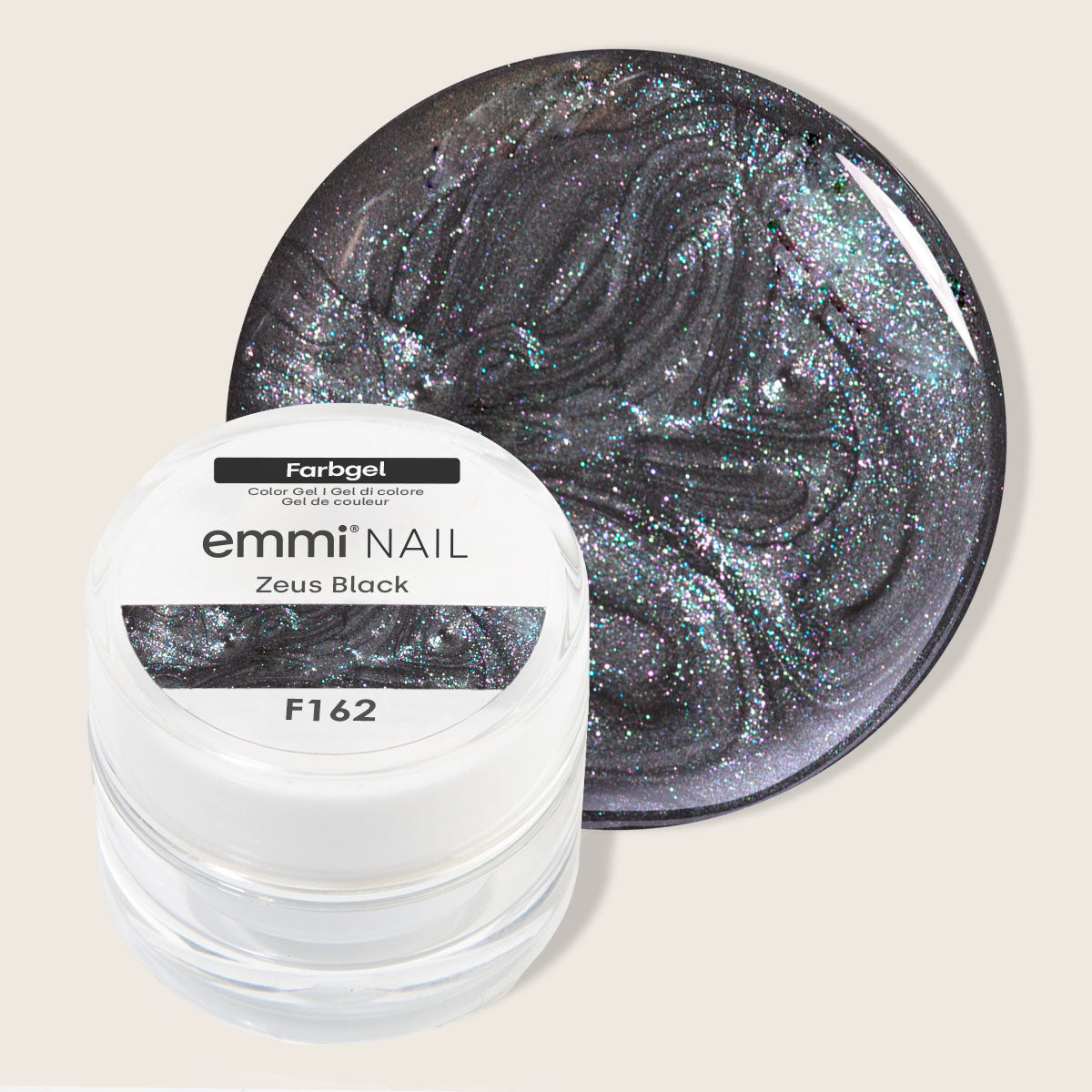 Emmi-Nail Farbgel Zeus Black 5ml -F162-