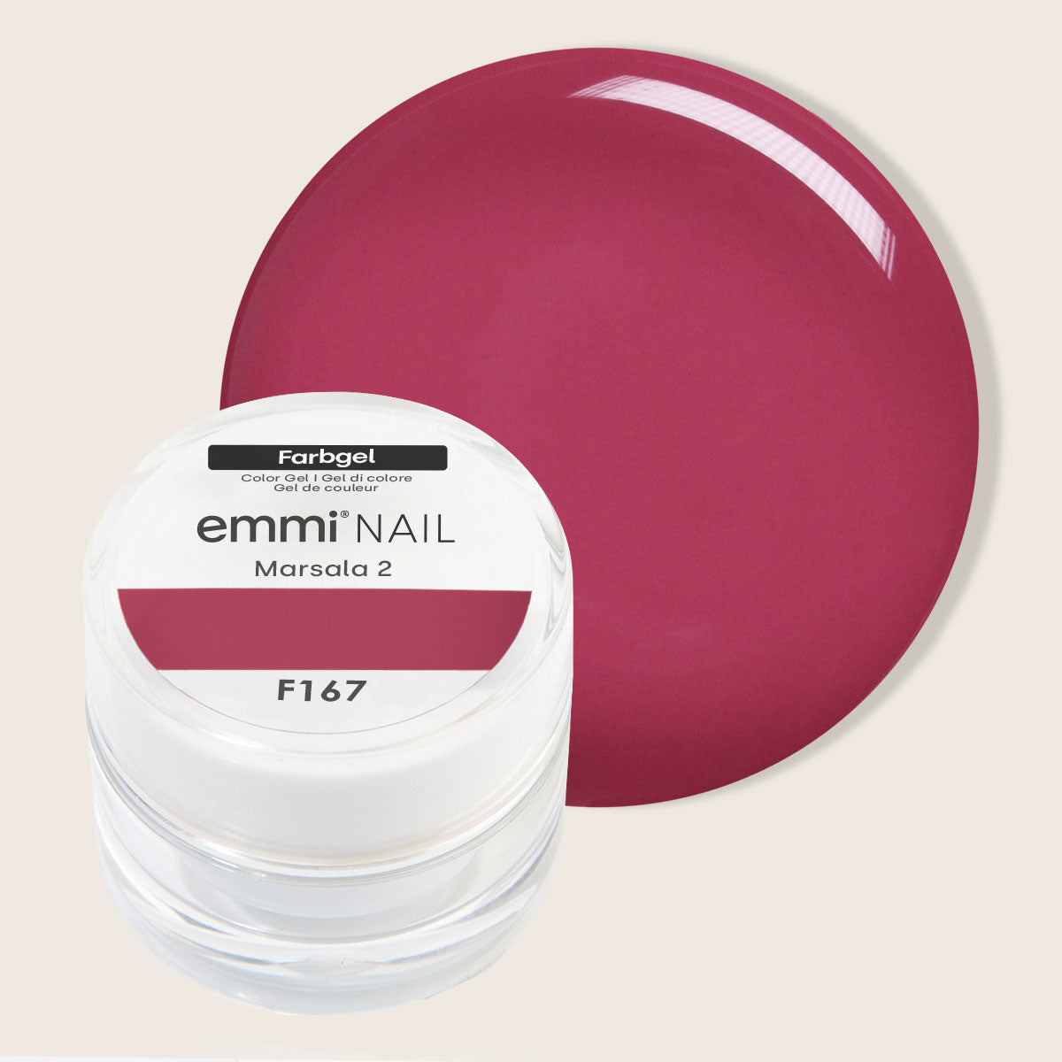 Emmi-Nail Farbgel Marsala 2 5ml -F167-