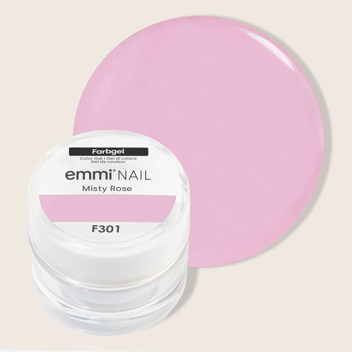 Gel de couleur pour ongles Emmi Misty Rose -F301-