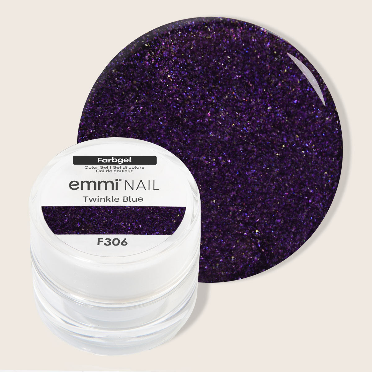 Emmi-Nail Farbgel Twinkle Blue -F306-