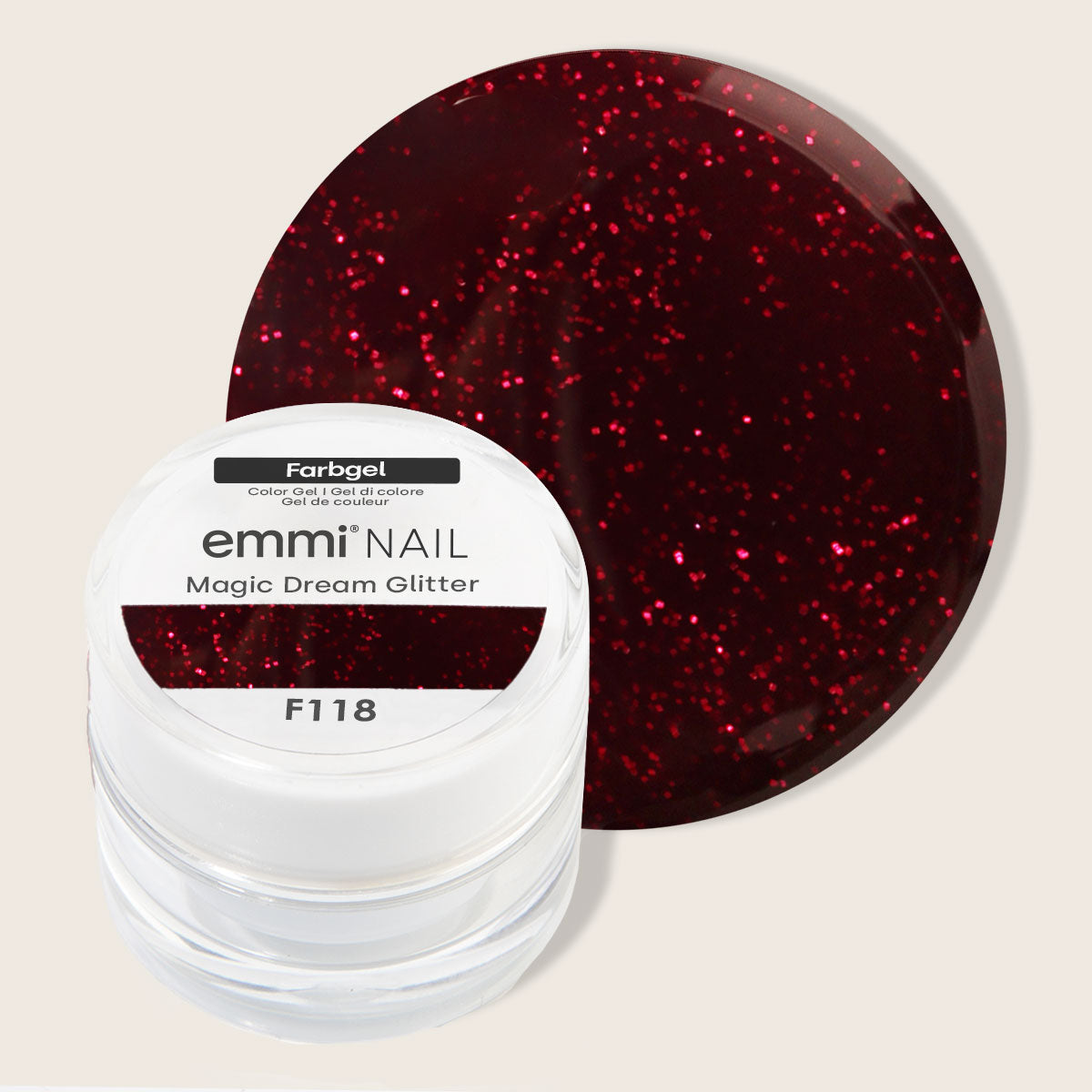 Emmi-Nail Farbgel Magic Dream Glitter 5ml -F118-