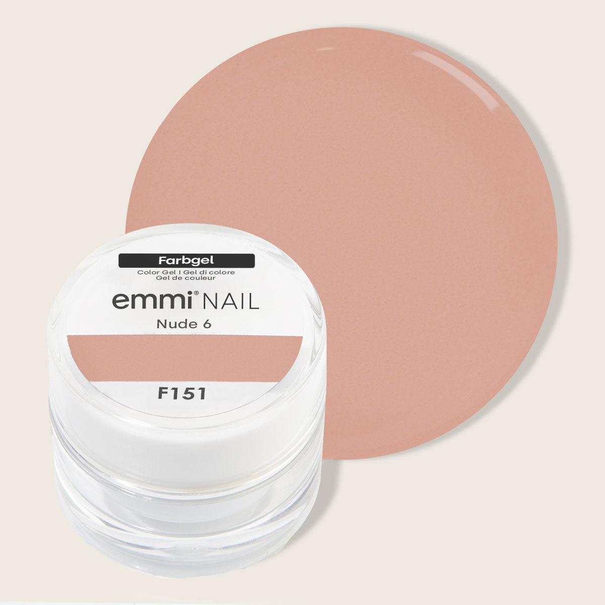 Emmi-Nail Farbgel Nude 6 5ml -F151-
