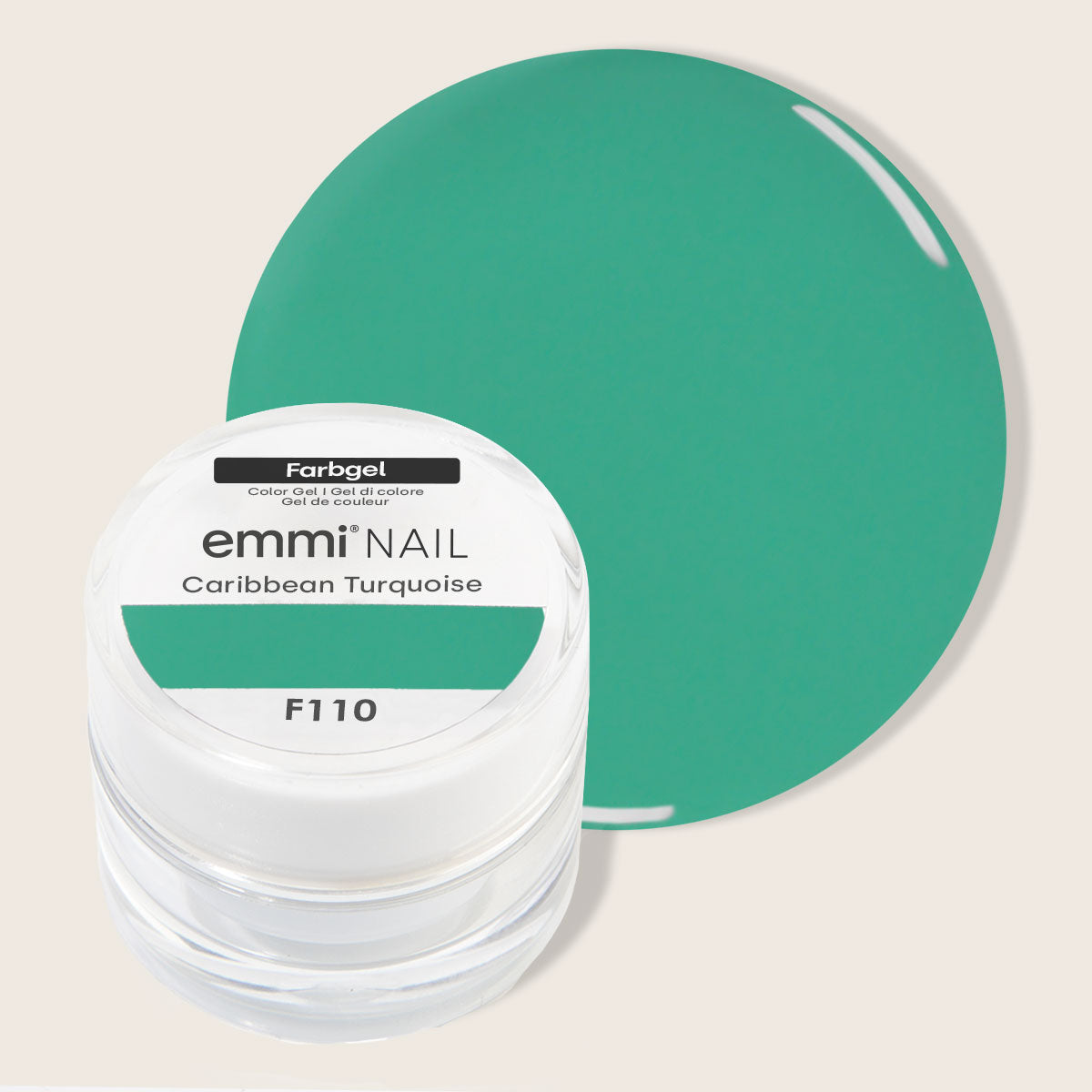 Emmi-Nail Farbgel Caribbean Turquoise 5ml -F110-