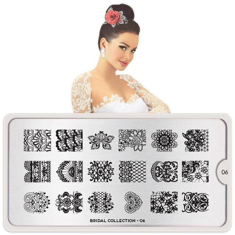 MoYou-London Stamping Schablone Bridal 06