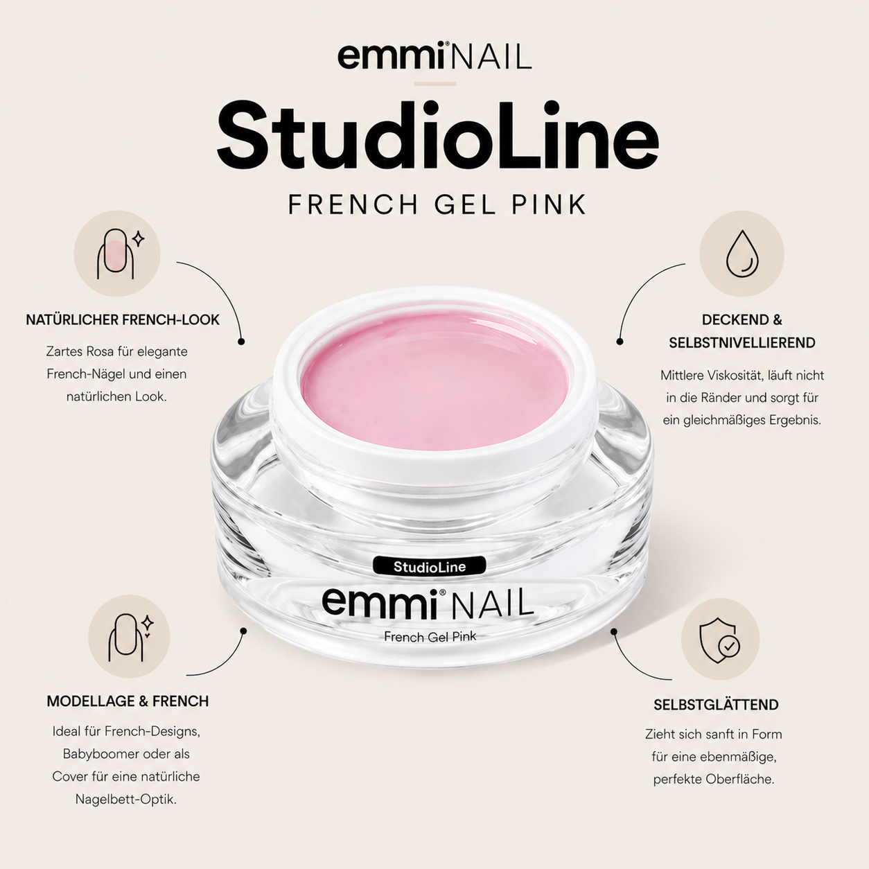 Emmi-Nail Studioline French-Gel pink