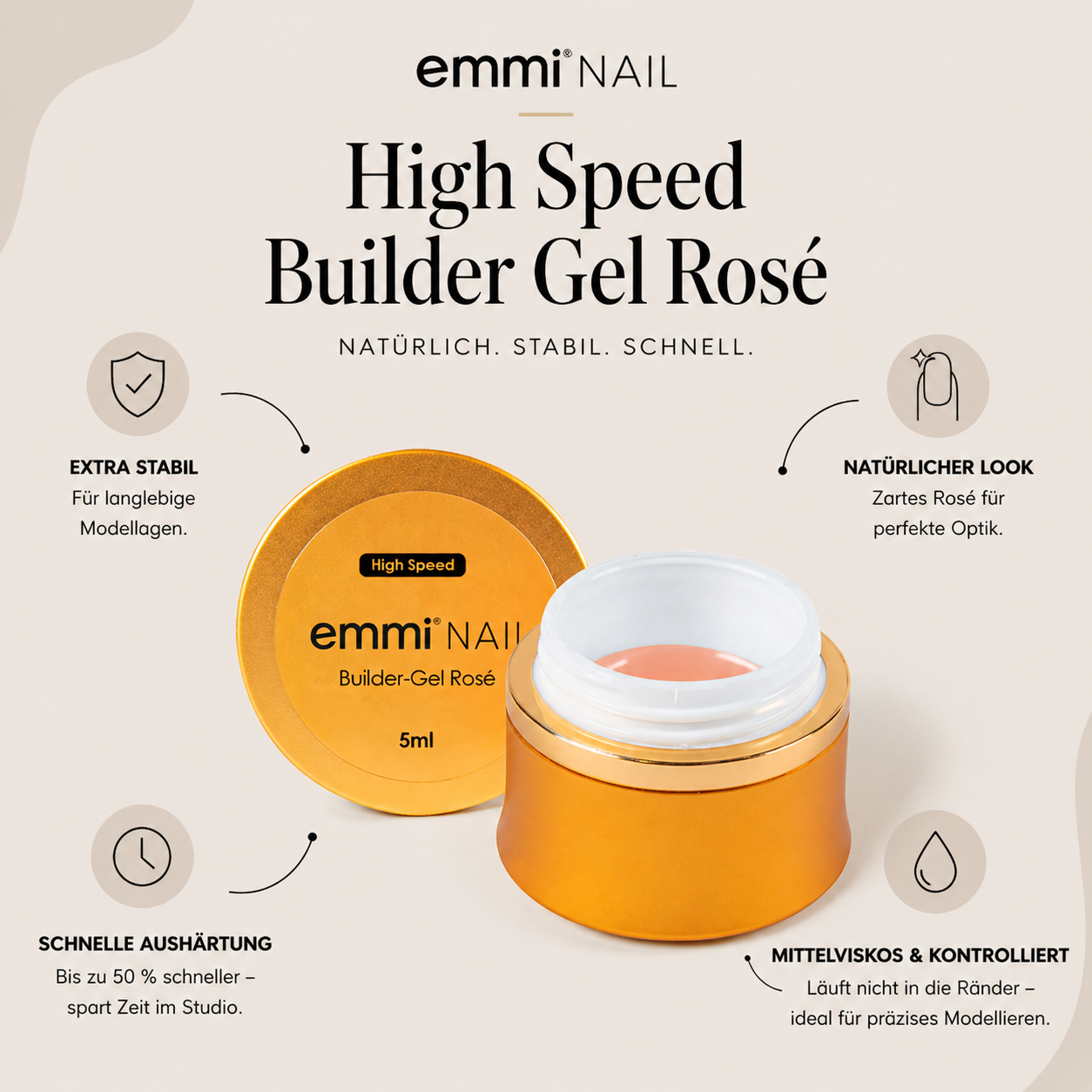 High-Speed Builder-Gel rosé