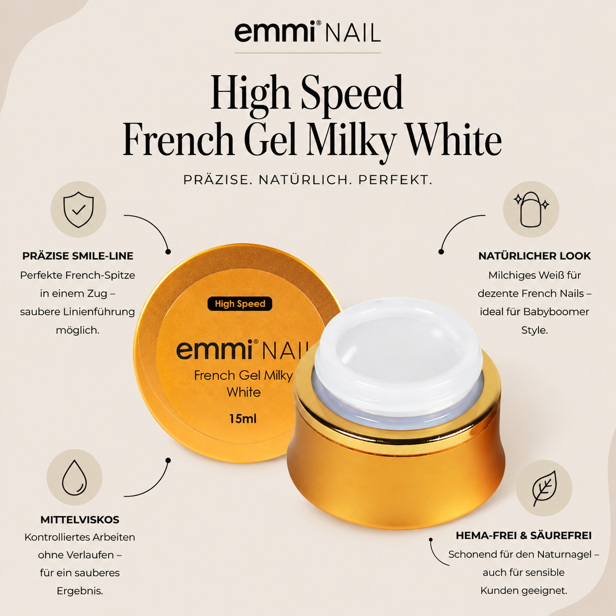 High-Speed French Gel milky white