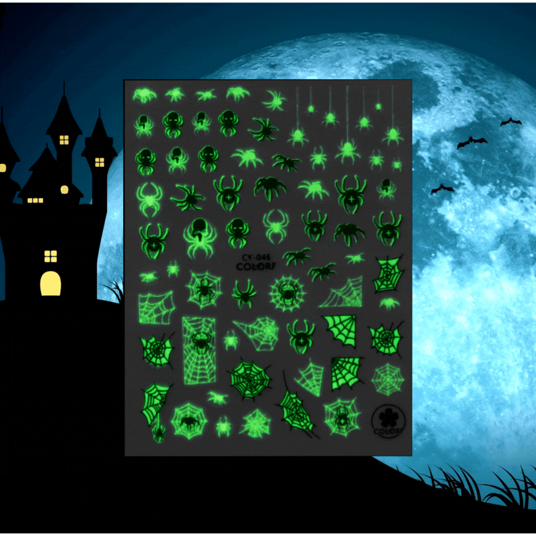 Autocollant pour ongles 3D Art Emmi-Nail Araignée d'Halloween