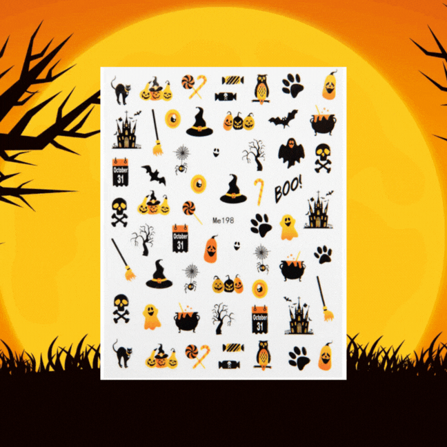 Emmi-Nail 3D Art Nail Sticker Halloween Pumpkin