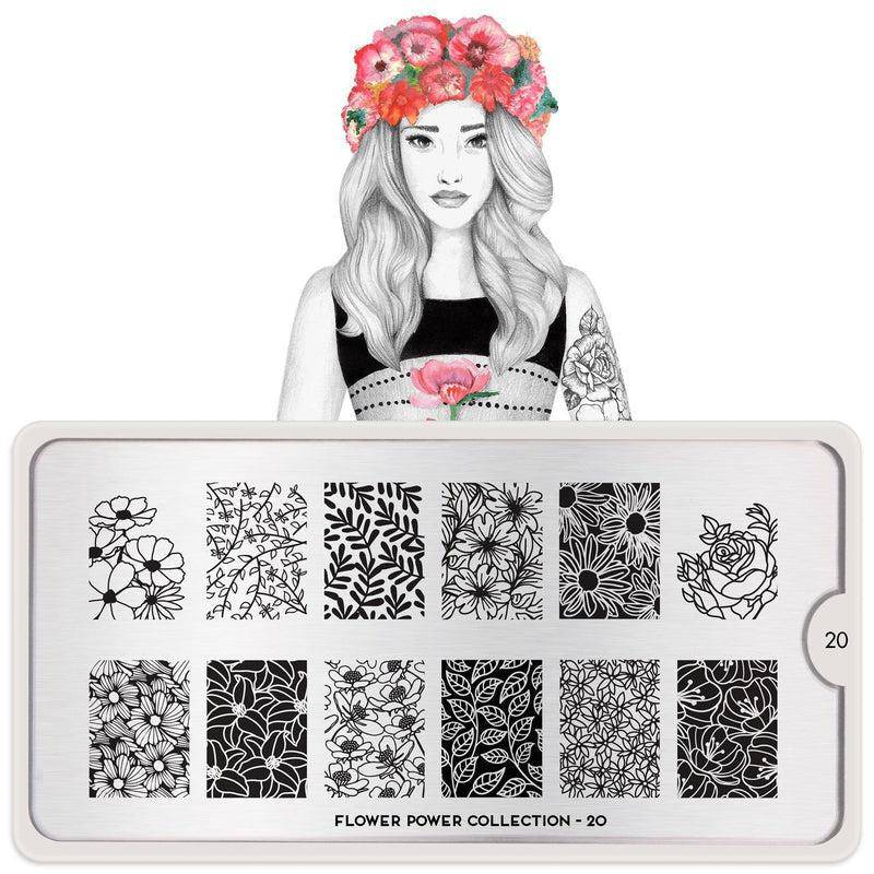 MoYou-London Schablone Flower Power 20