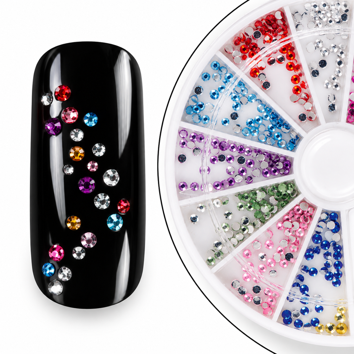 Strass-Display mit 12 Fächern "Rund"