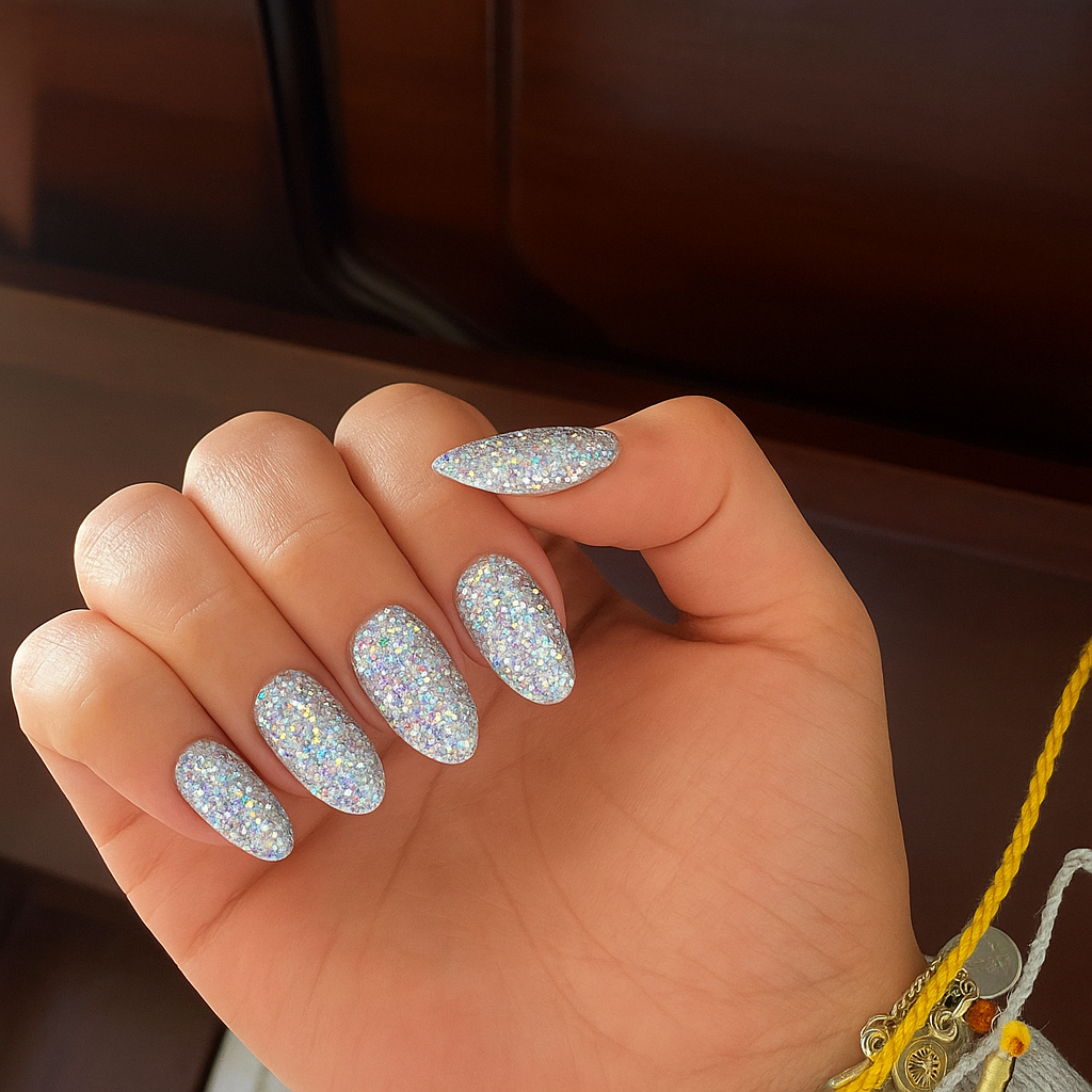 Gel pailleté Emmi-Nail Silver Rainbow 5 ml -F270-