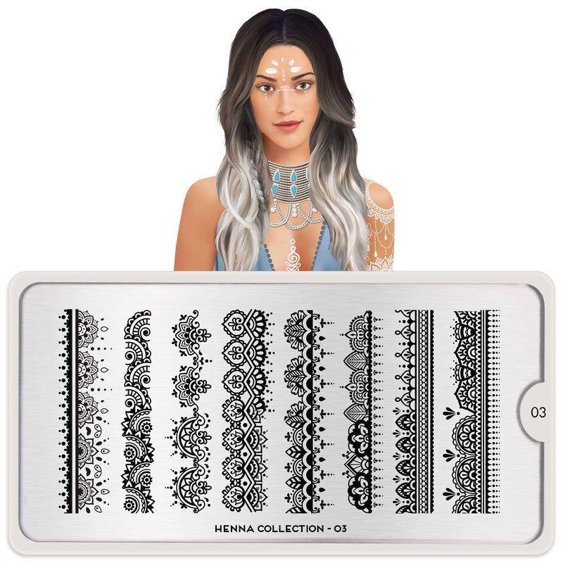 MoYou-London Schablone Henna 03