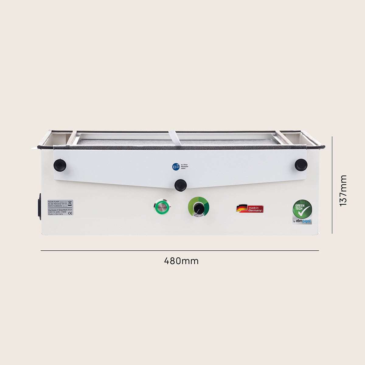 Staubabsaugung Hurricane II GreenTech