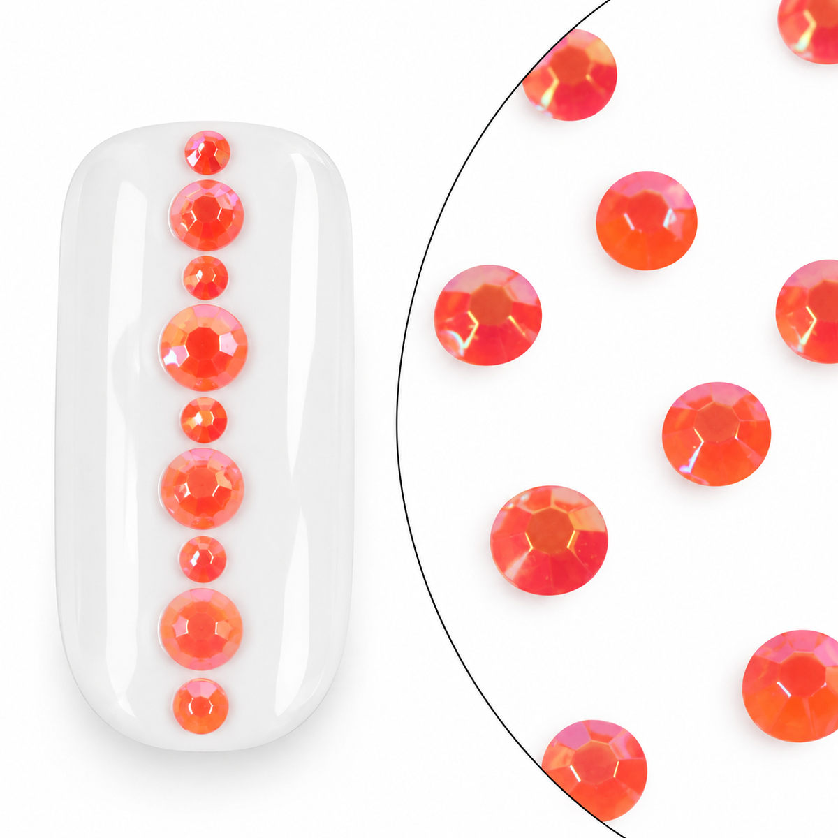 Rhinestones Milky Ruby 3mm