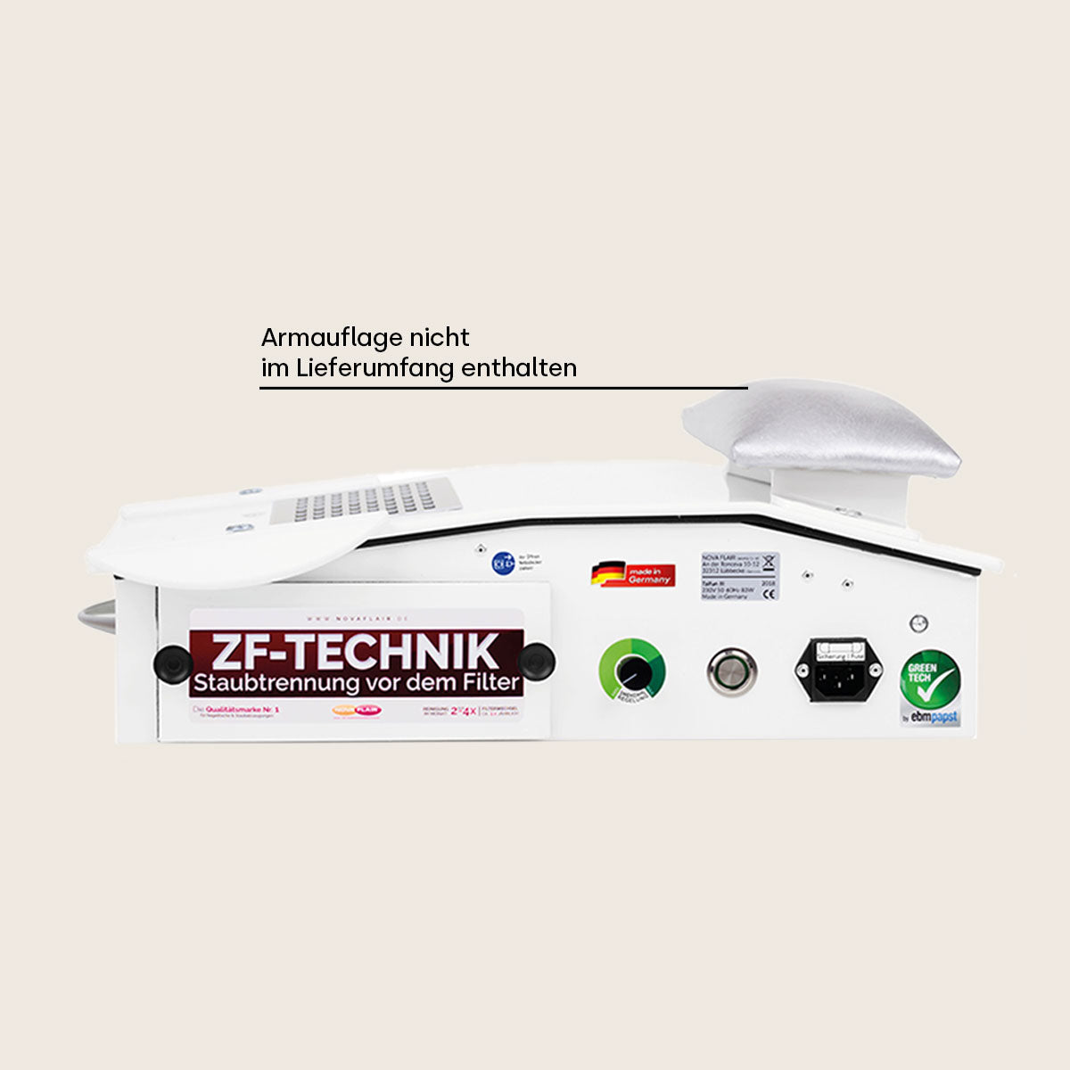 Mobile Auftisch-Staubabsaugung Taifun 3 GreenTech