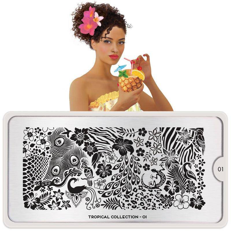 MoYou-London Schablone Tropical 01