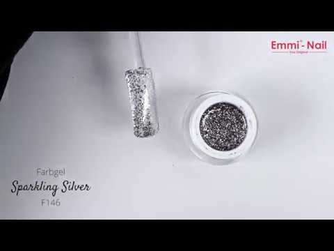 Emmi-Nail Farbgel Sparkling Silver 5ml -F146-