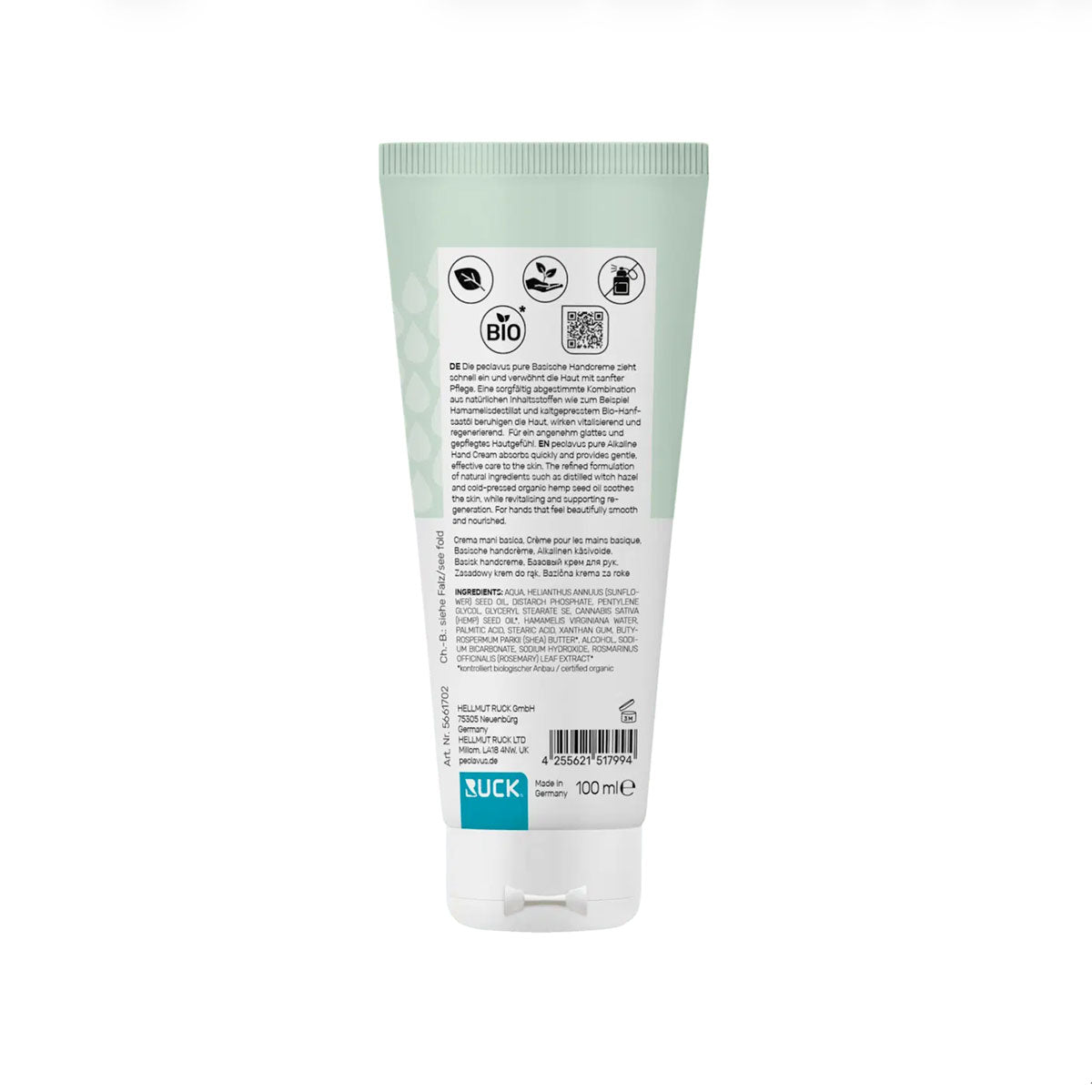 RUCK peclavus pure Crème Mains Basique