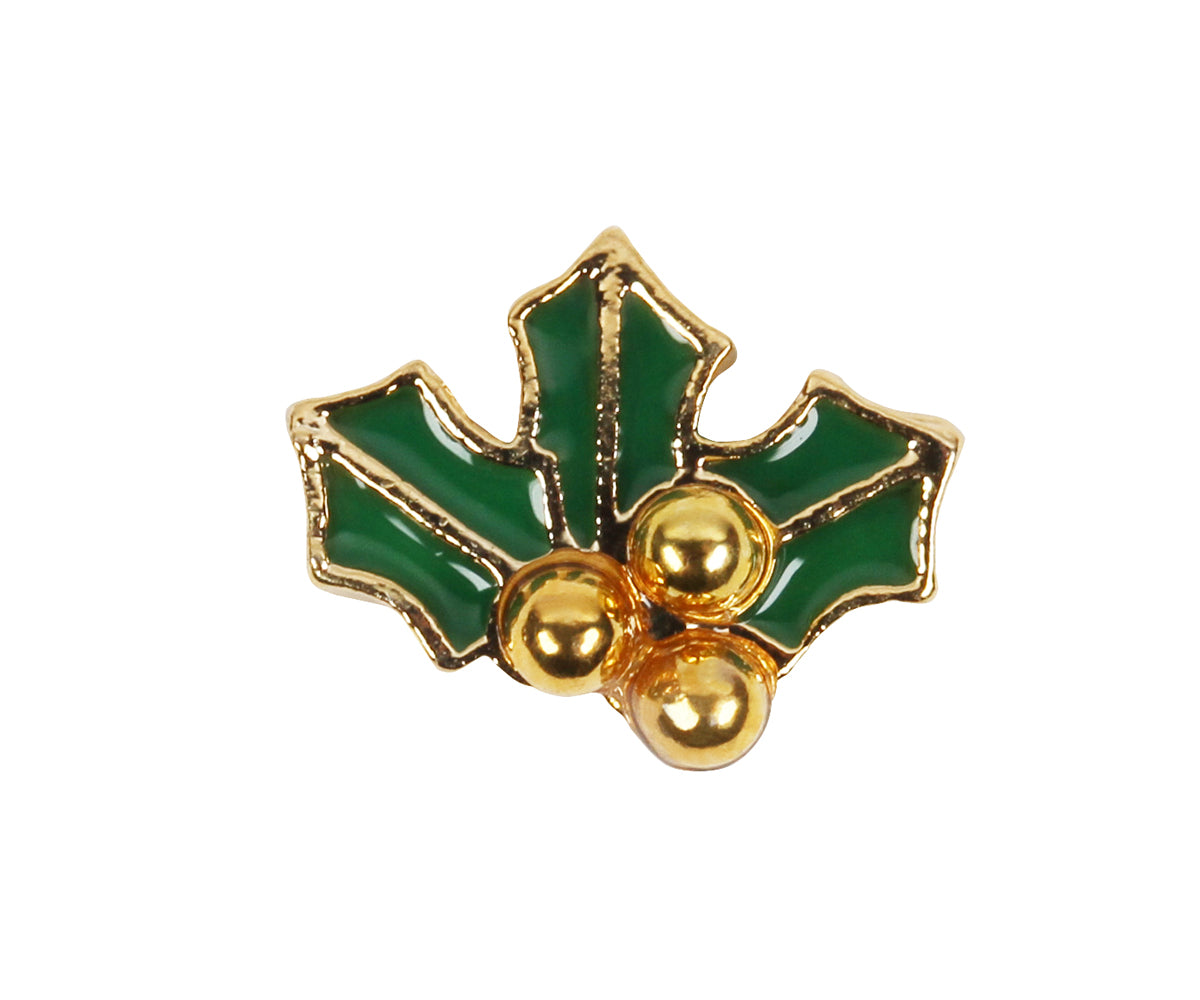 Nail Charm Misteln grün