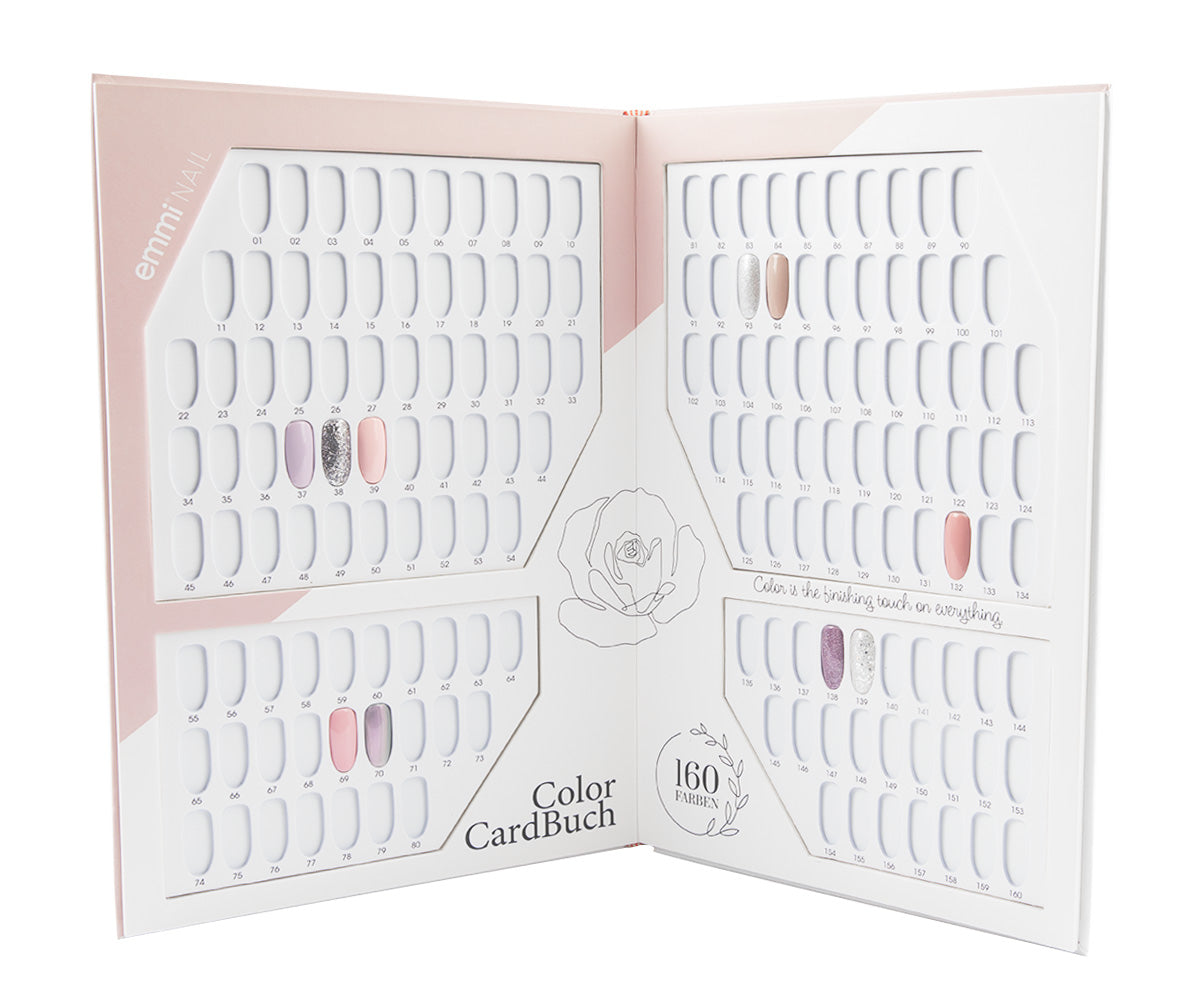 Emmi-Nail Color Card Buch 160 Farben inkl. Tips